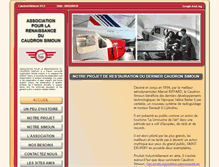 Tablet Screenshot of caudron-simoun.com